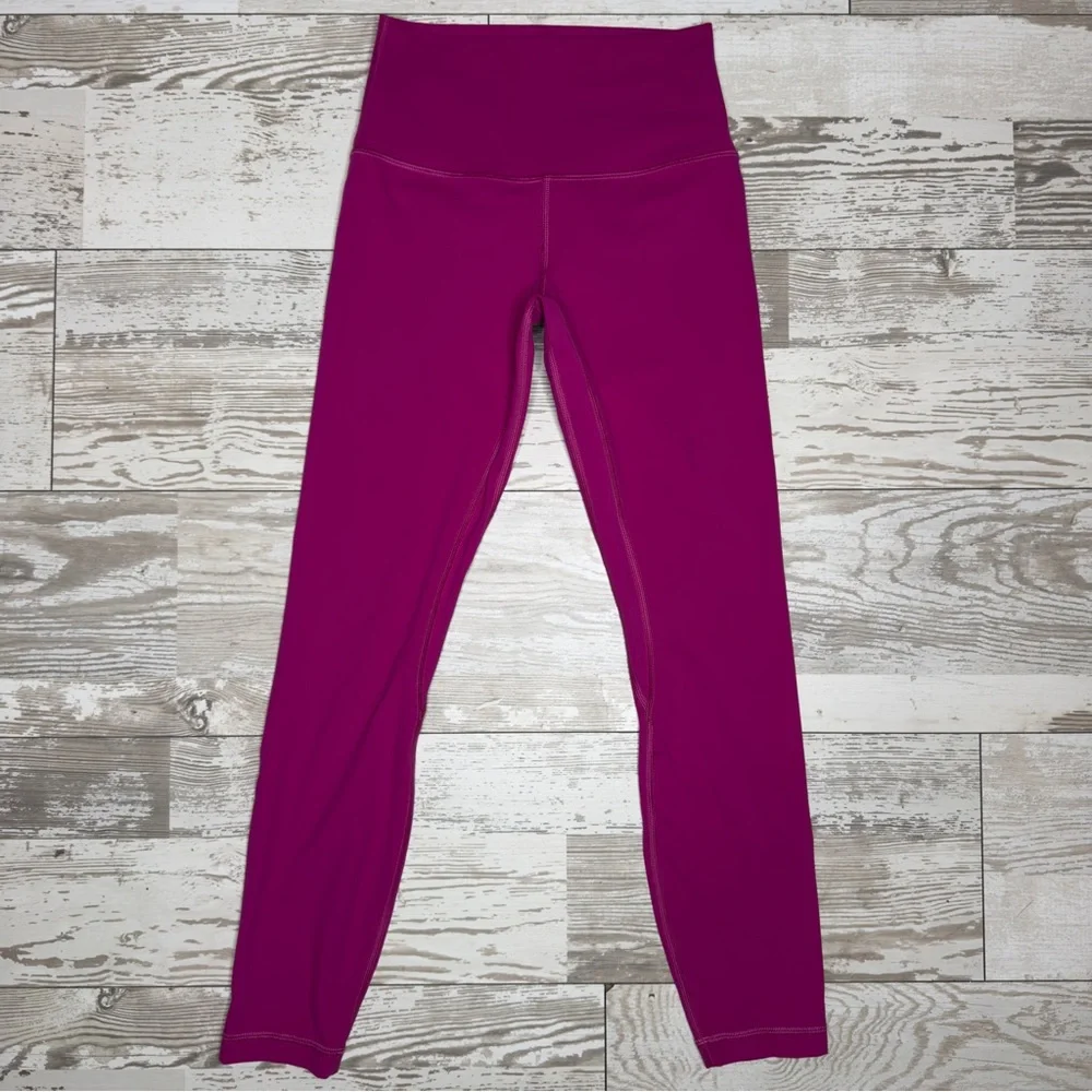 Lululemon High-Rise Leggings Size 4 Magenta Purple‎ Yoga Athletic Pants